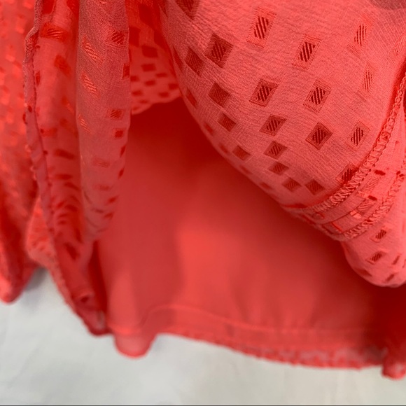 J. Crew Pink Textured Long Sleeve V-Neck Blouse - Picture 5 of 11